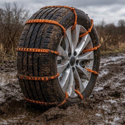Zip Treads – Reusable Emergency Tire Traction Straps for Snow, Ice & Mud (Universal Fit, Pack of 10)