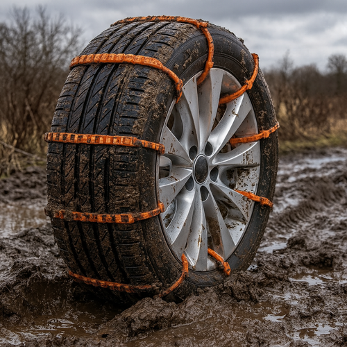 Zip Treads – Reusable Emergency Tire Traction Straps for Snow, Ice & Mud (Universal Fit, Pack of 10)